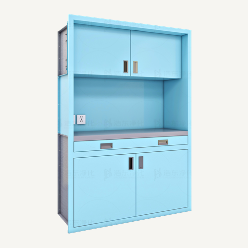 上开门中空柜带拉板下开门电脑柜