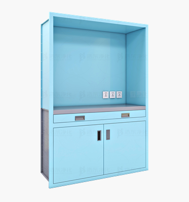 上空柜中拉板下开门电脑柜