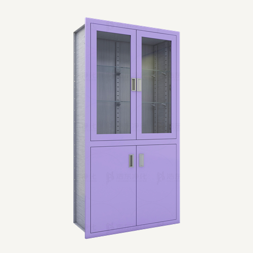 上玻璃开门下开门柜