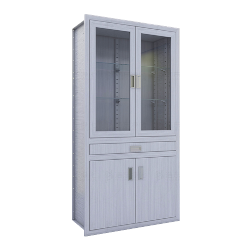 上玻璃开门下开门中拉板柜