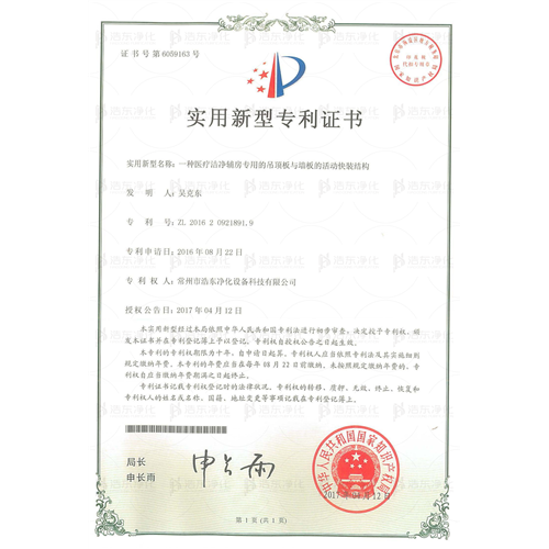 一种医疗洁净辅房专用的吊顶板与墙板的活动快装结构