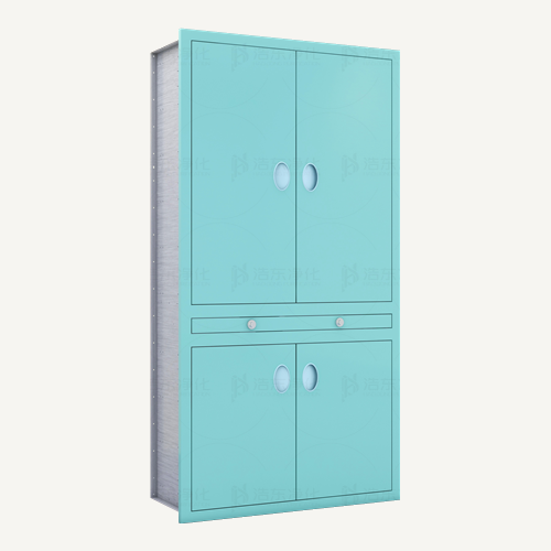 上下开门中拉板柜