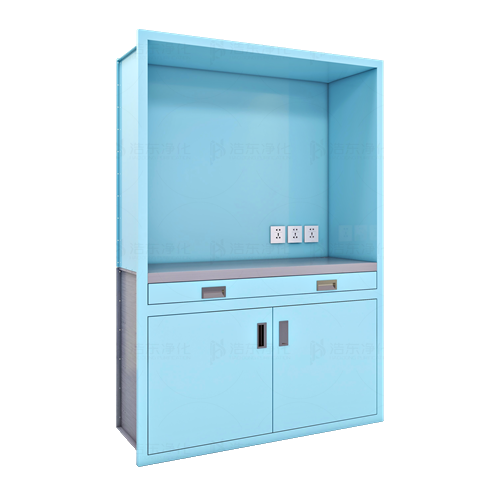 上空柜中拉板下开门电脑柜