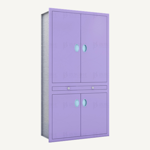 上下开门中拉板柜