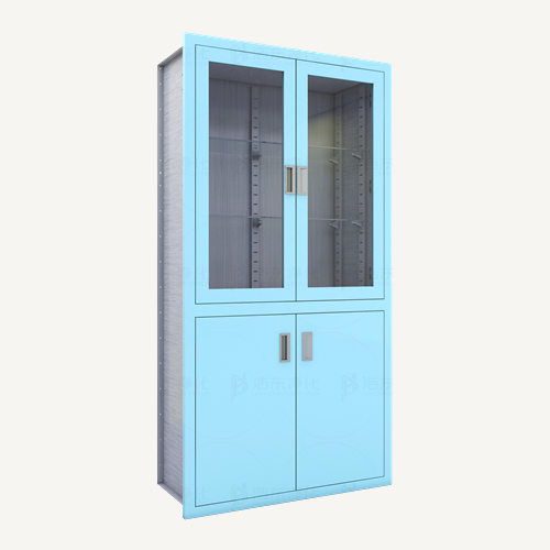 上玻璃开门下开门柜