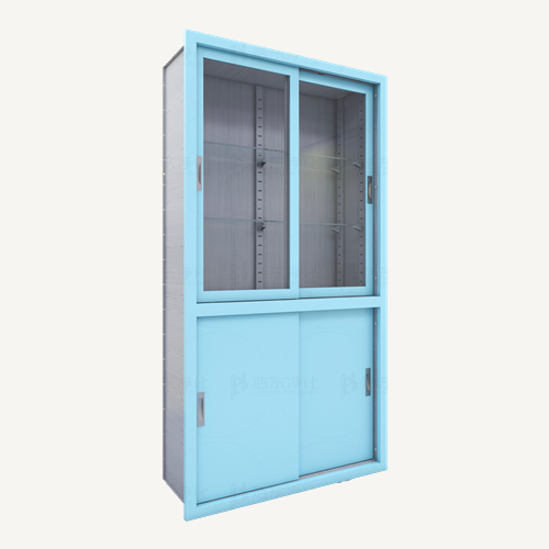 上玻璃移门下移门柜