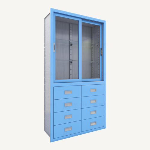 上移门下八抽屉柜