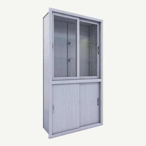 上玻璃移门下移门柜